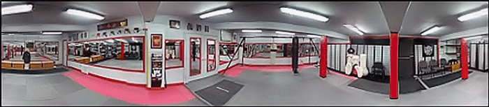 school interior panorama