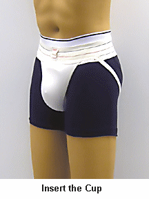 Wearing a cup--step 3